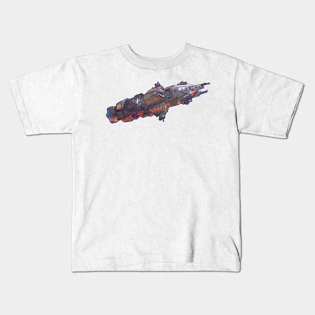 Rocinante Ship Kids T-Shirt by noturnastudios